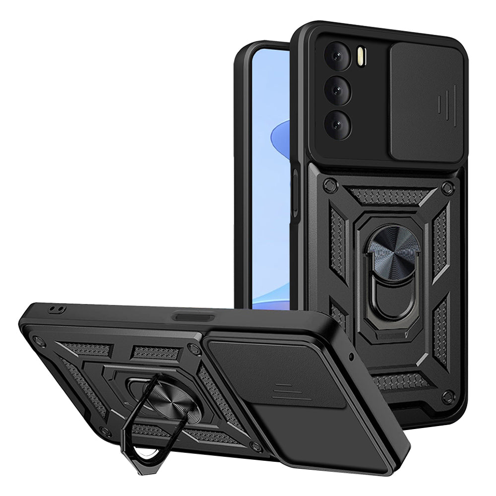 Case for Oppo A16s / A54s / A16, Techsuit, CamShield, Black
