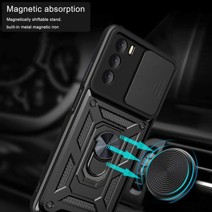 Case for Oppo A16s / A54s / A16, Techsuit, CamShield, Black