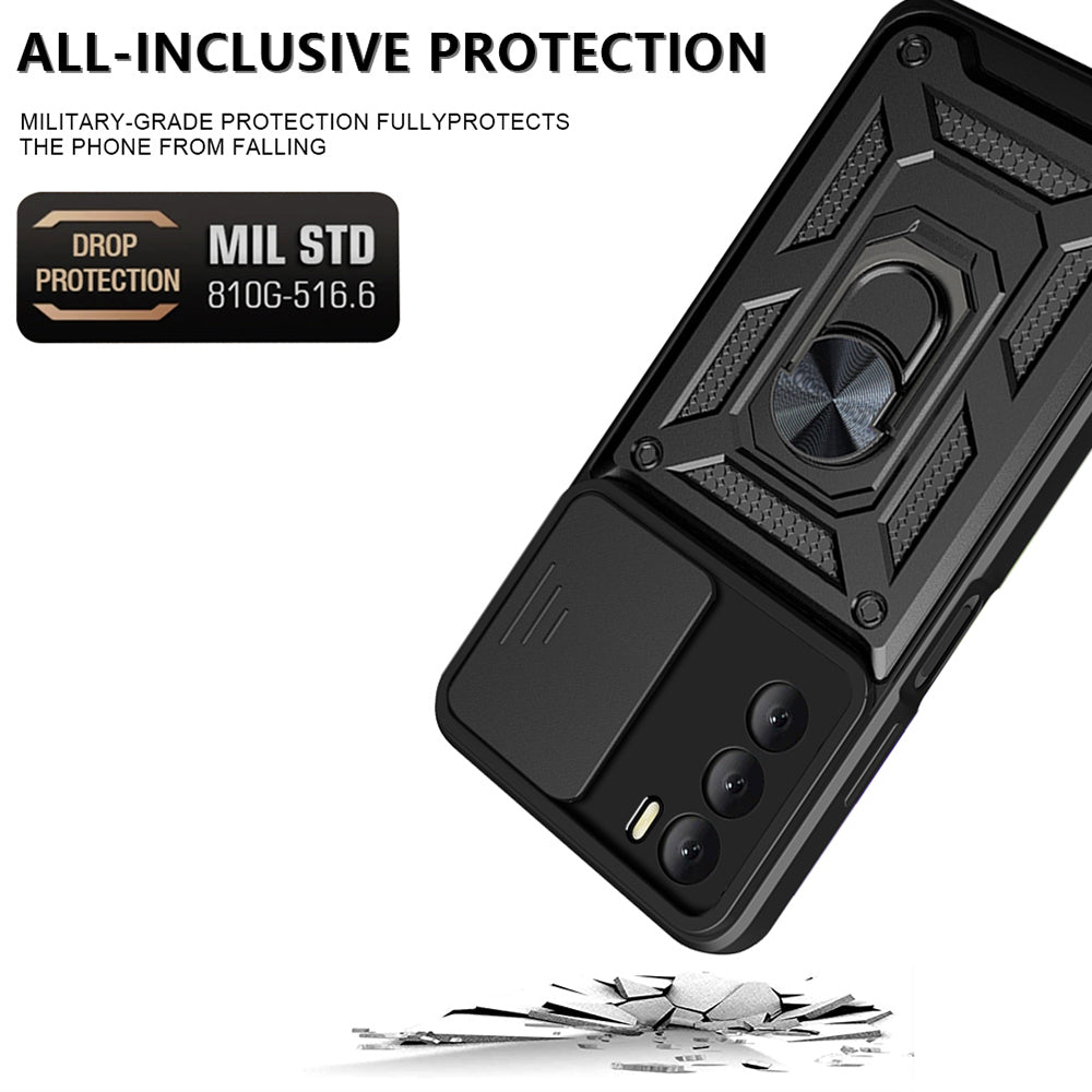 Case for Oppo A16s / A54s / A16, Techsuit, CamShield, Black