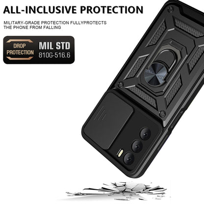 Case for Oppo A16s / A54s / A16, Techsuit, CamShield, Black