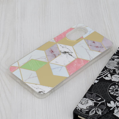 Case for Oppo A17, Techsuit, Marble, Purple