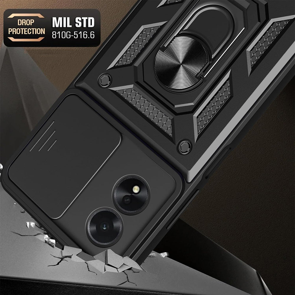 Case for Oppo A18 / A38, Techsuit, CamShield, Black
