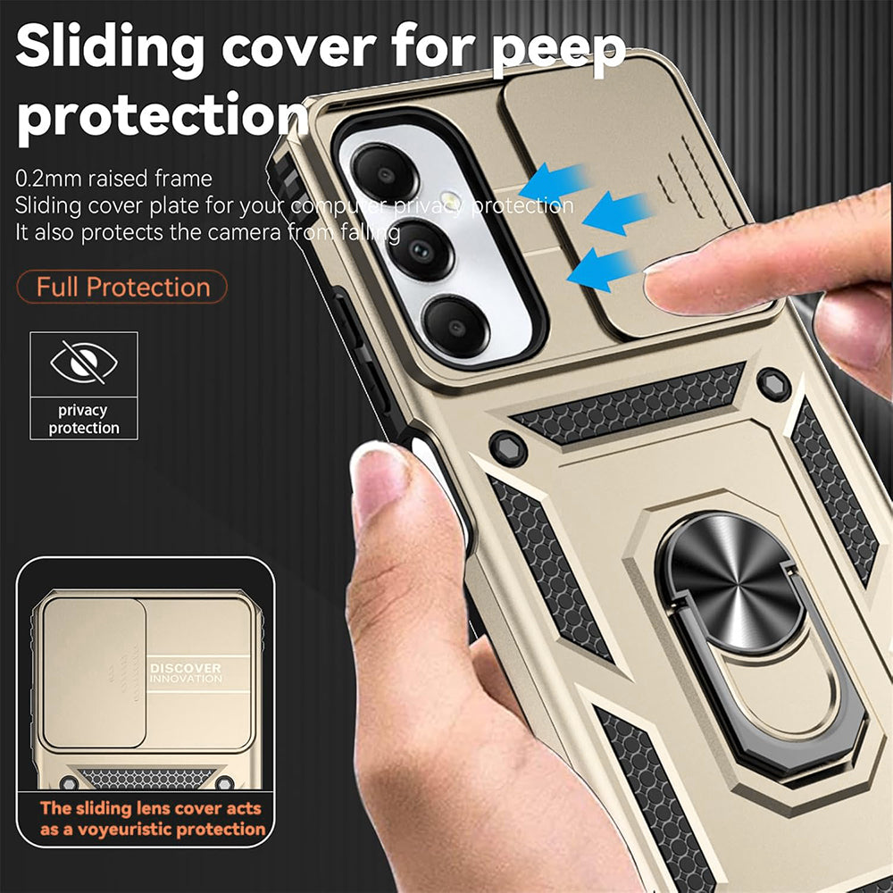 Case for Oppo A3 4G / A3 5G, Techsuit, CamShield, Gold