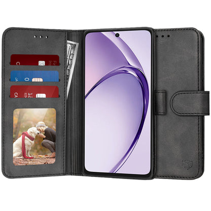 Case for Oppo A3 4G / A3, Techsuit, Diary Book, Black
