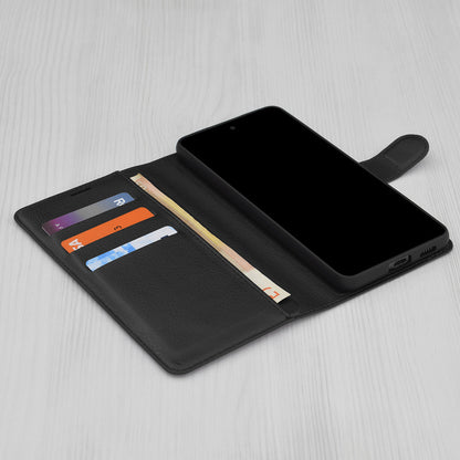 Case for Oppo A3 4G / A3, Techsuit, Leather Folio, Black