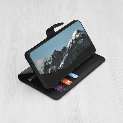 Case for Oppo A3 4G / A3, Techsuit, Leather Folio, Black