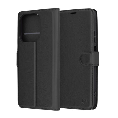 Case for Oppo A3 4G / A3, Techsuit, Leather Folio, Black