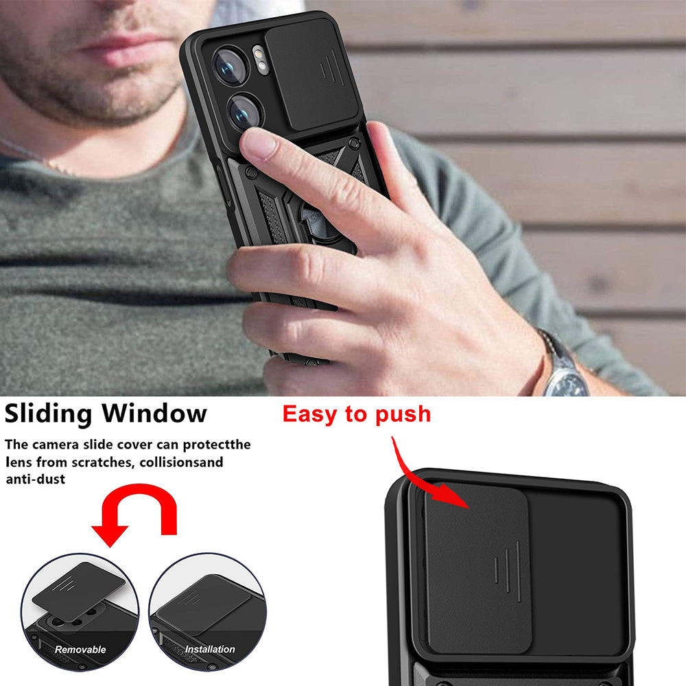 Case for Oppo A57 4G / A57s / Oneplus Nord N20 SE, Techsuit, CamShield, Black