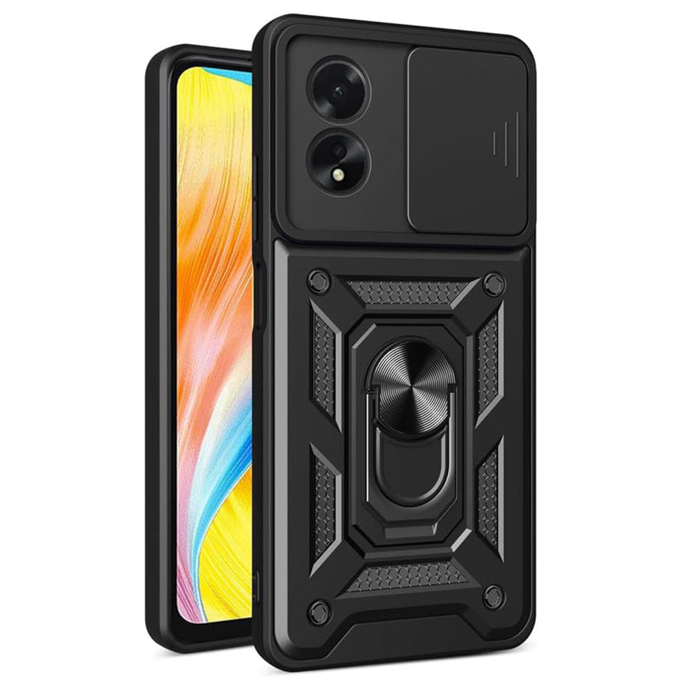 Case for Oppo A58 4G, Techsuit, CamShield, Black
