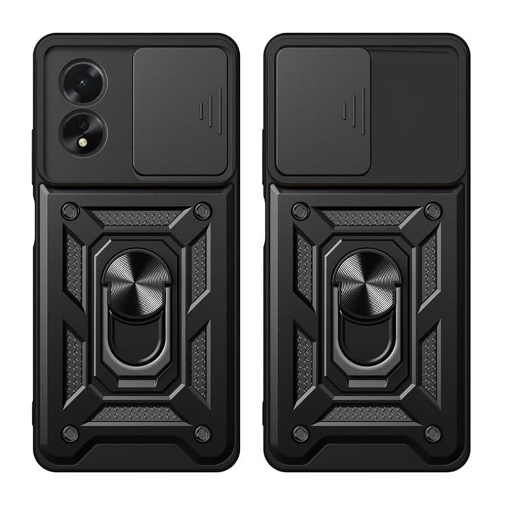 Case for Oppo A58 4G, Techsuit, CamShield, Black
