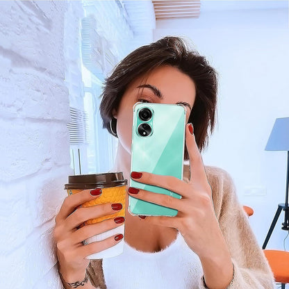 Case for Oppo A58 4G, Techsuit, Shockproof Clear, Transparent