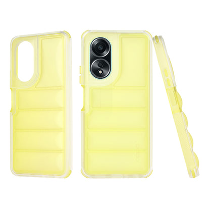 Case for Oppo A58 4G, Techsuit, Wave Shield, Yellow