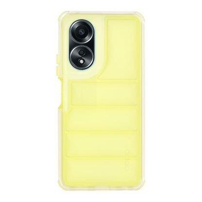 Case for Oppo A58 4G, Techsuit, Wave Shield, Yellow