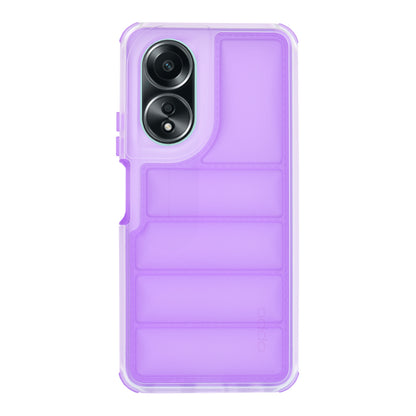 Case for Oppo A58 4G, Techsuit, Wave Shield, Purple