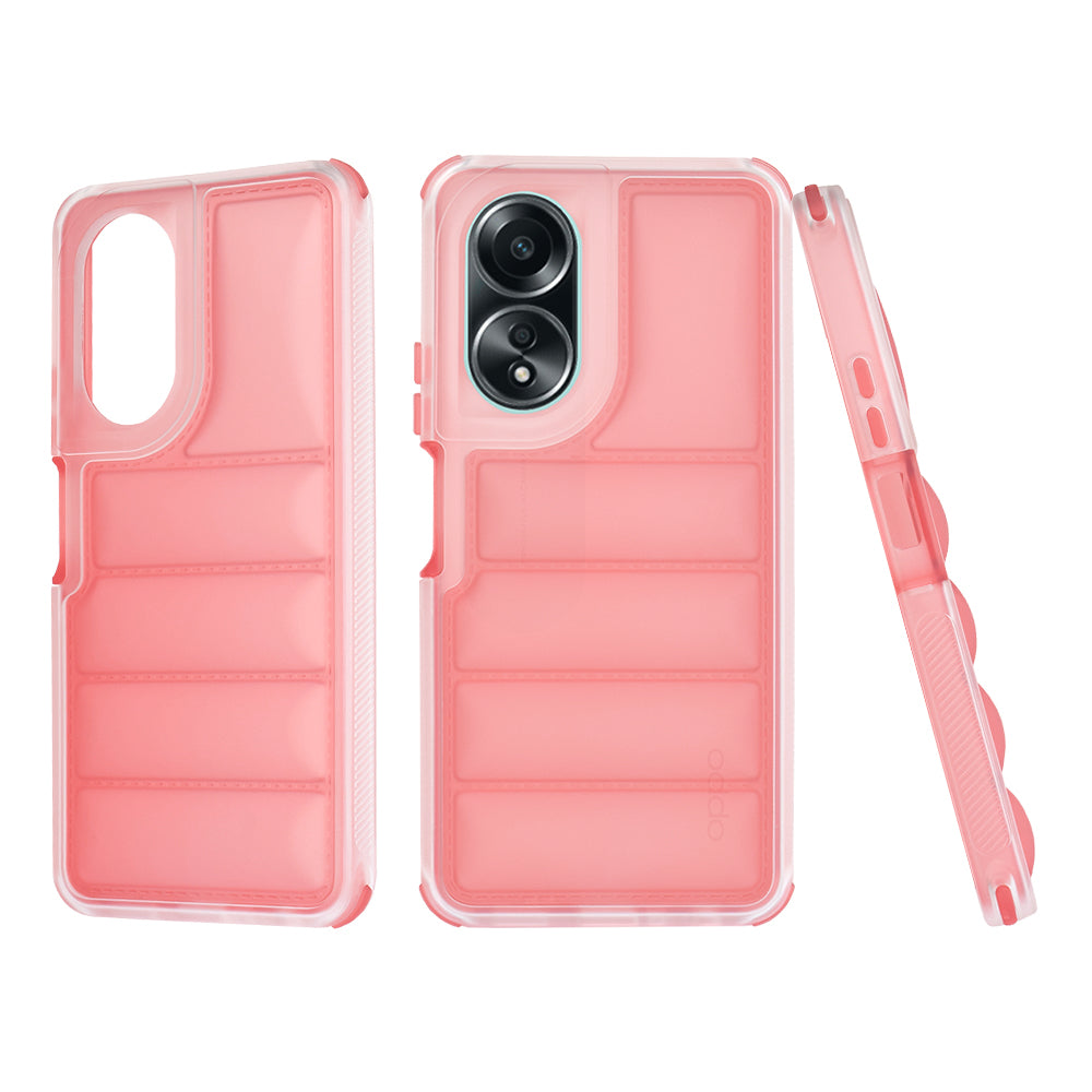 Case for Oppo A58 4G, Techsuit, Wave Shield, Red