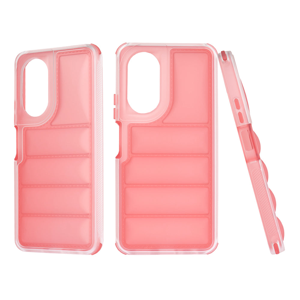 Case for Oppo A58 4G, Techsuit, Wave Shield, Red