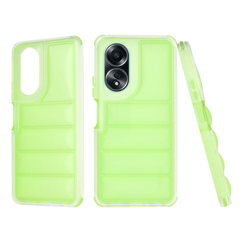 Case for Oppo A58 4G, Techsuit, Wave Shield, Green