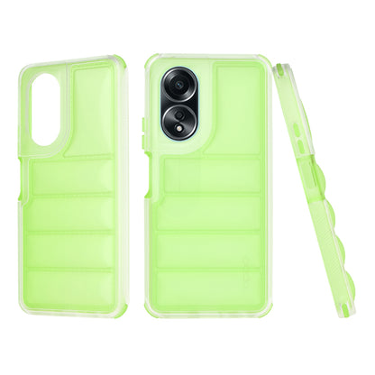 Case for Oppo A58 4G, Techsuit, Wave Shield, Green