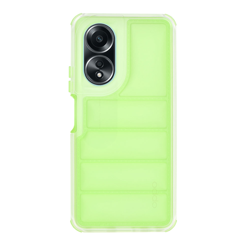 Case for Oppo A58 4G, Techsuit, Wave Shield, Green