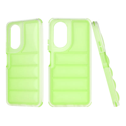 Case for Oppo A58 4G, Techsuit, Wave Shield, Green