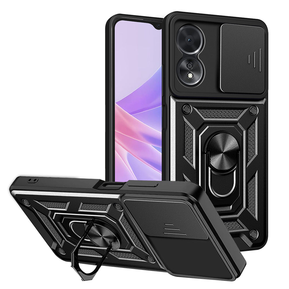 Case for Oppo A58 5G / A78 5G, Techsuit, CamShield, Black