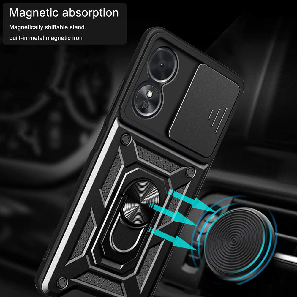 Case for Oppo A58 5G / A78 5G, Techsuit, CamShield, Black