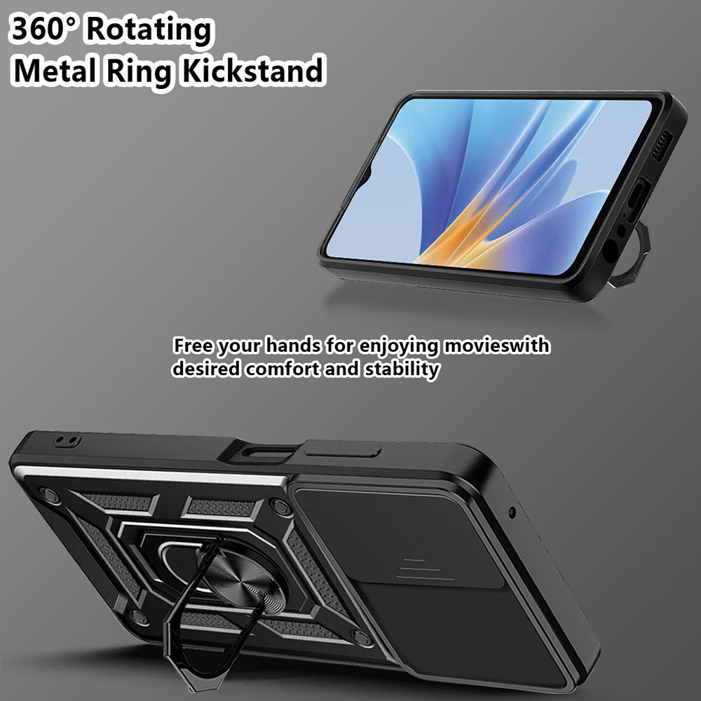 Case for Oppo A58 5G / A78 5G, Techsuit, CamShield, Black