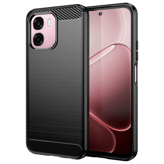 Case for Oppo A6 4G, Techsuit, Carbon, Black