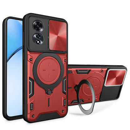 Case for Oppo A60, Techsuit, CamGuard Pro, Red