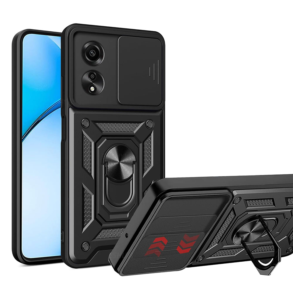 Case for Oppo A60, Techsuit, CamShield, Black