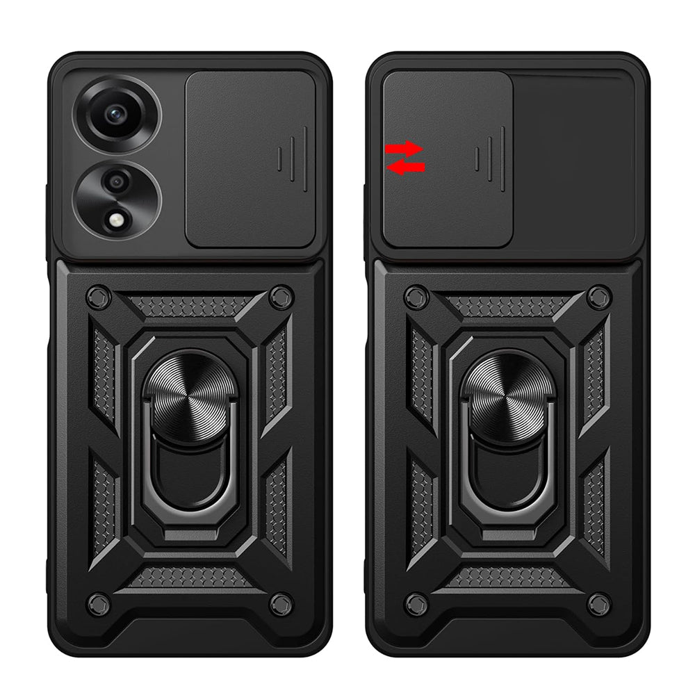 Case for Oppo A60, Techsuit, CamShield, Black
