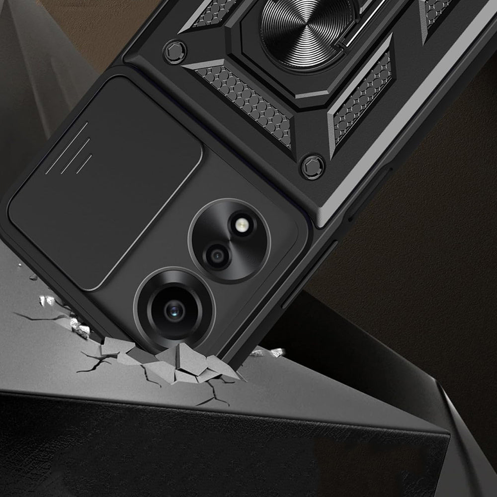 Case for Oppo A60, Techsuit, CamShield, Black