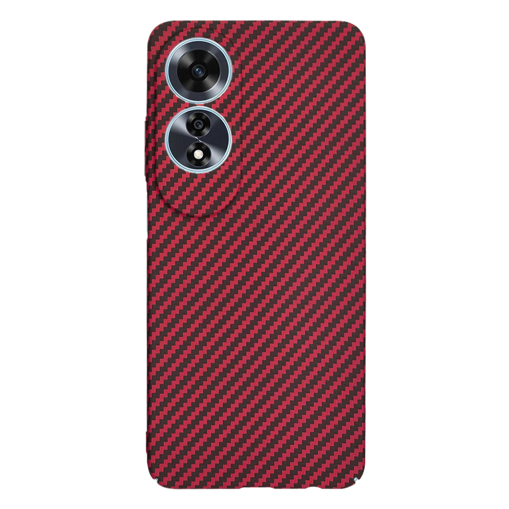 Case for Oppo A60, Techsuit, Carbonite FiberShell, Red