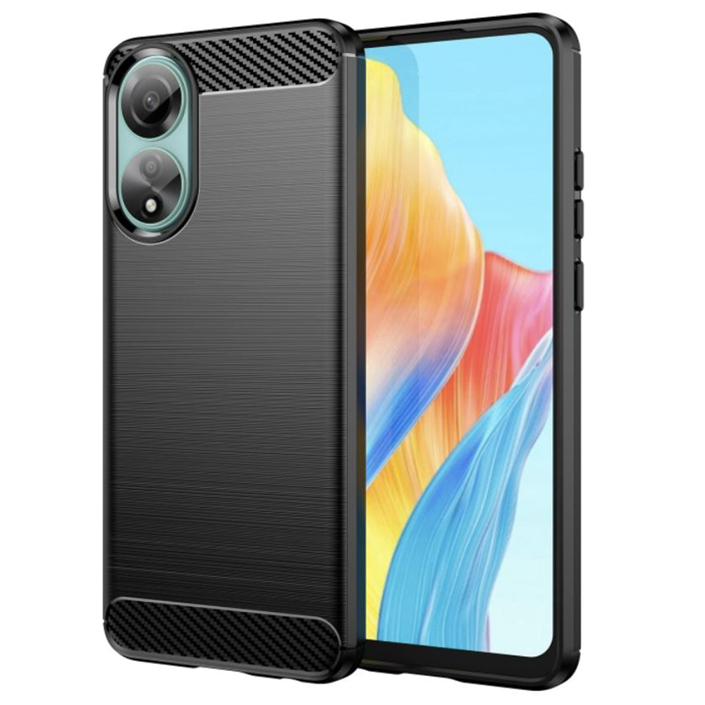 Case for Oppo A78 4G, Techsuit, Carbon, Black