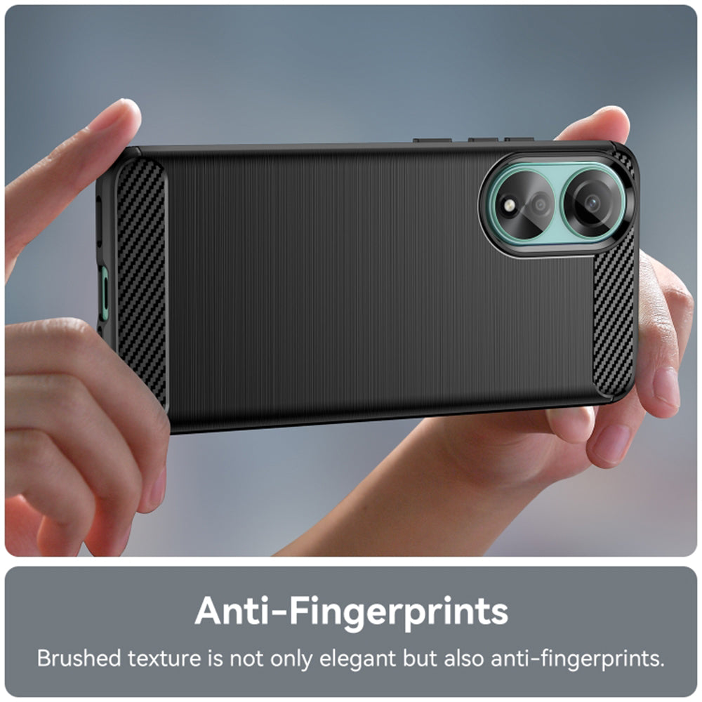 Case for Oppo A78 4G, Techsuit, Carbon, Black