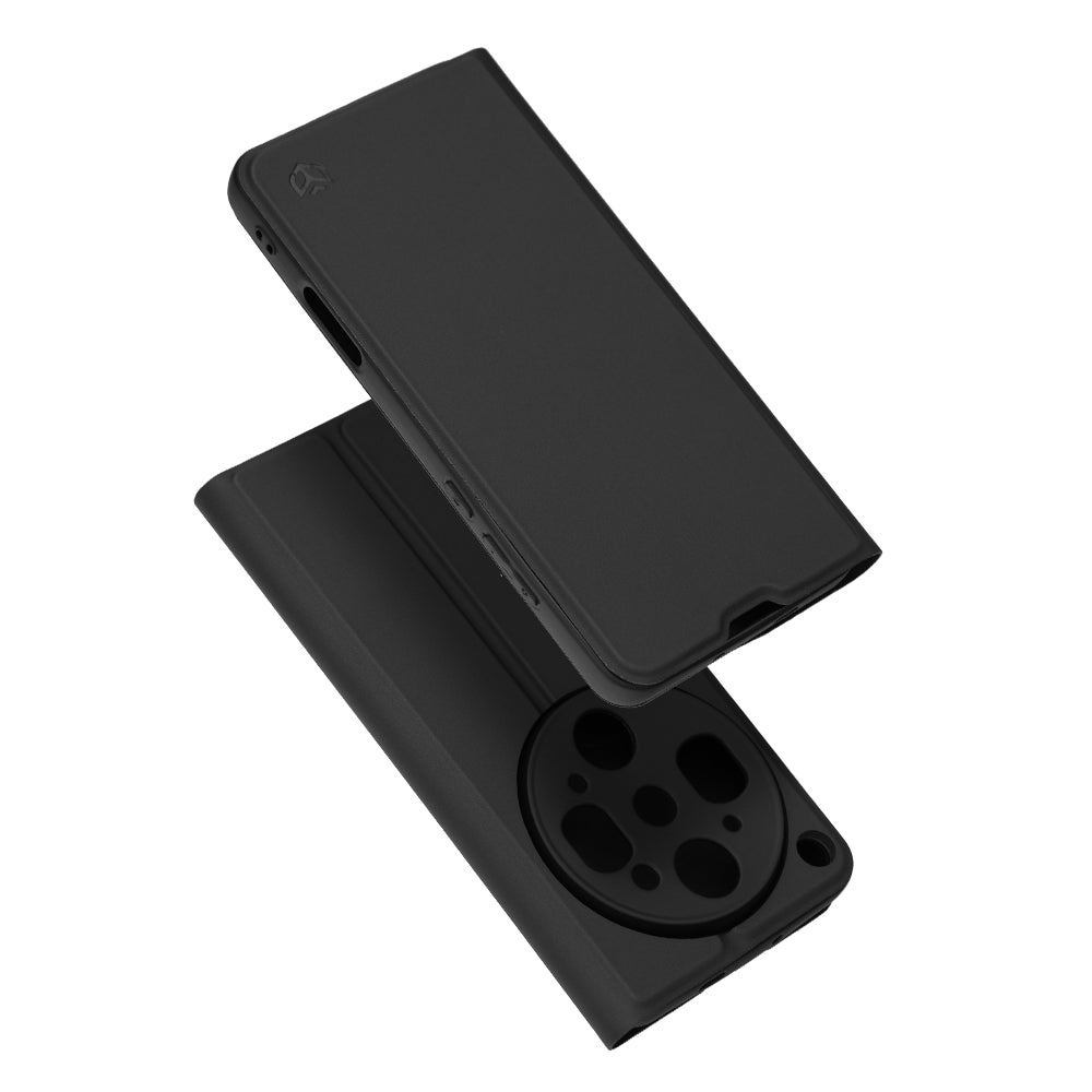Case for Oppo Find X9 Ultra, Techsuit, Magskin Book, Black
