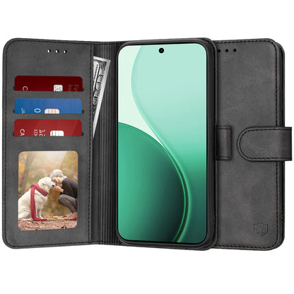 Case for Oppo Reno14, Techsuit, Diary Book, Black