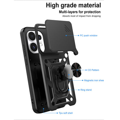 Case for Oppo Reno16 / Reno16 Pro, Techsuit, CamShield, Blue