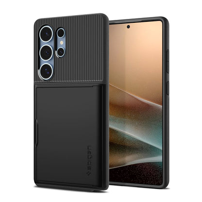 Case for Samsung Galaxy S25 Ultra S938, Spigen, Slim Armor CS, Black ACS08967