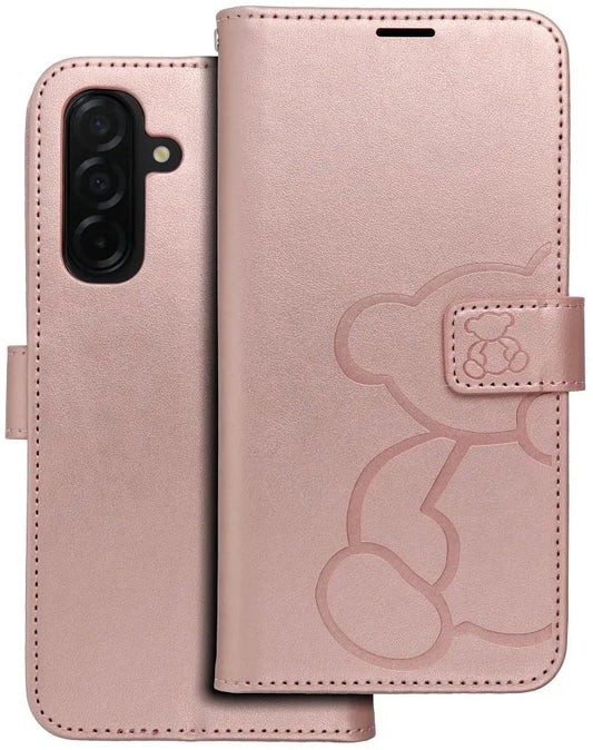Case for Samsung Galaxy A26 A266, OEM, MEZZO Teddy Bear, Rose Gold