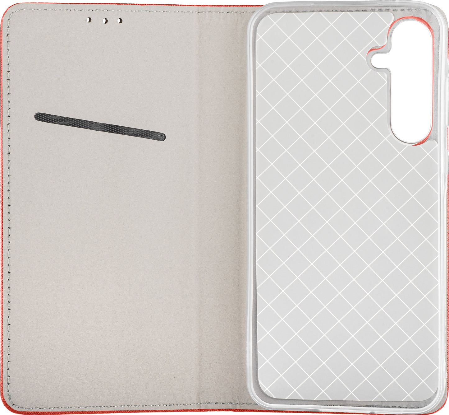 Case for Samsung Galaxy A55 5G A556, OEM, Smart Magnet, Red