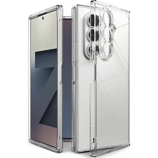Case for Samsung Galaxy Z Fold7 F966, Ringke, Fusion, Transparent