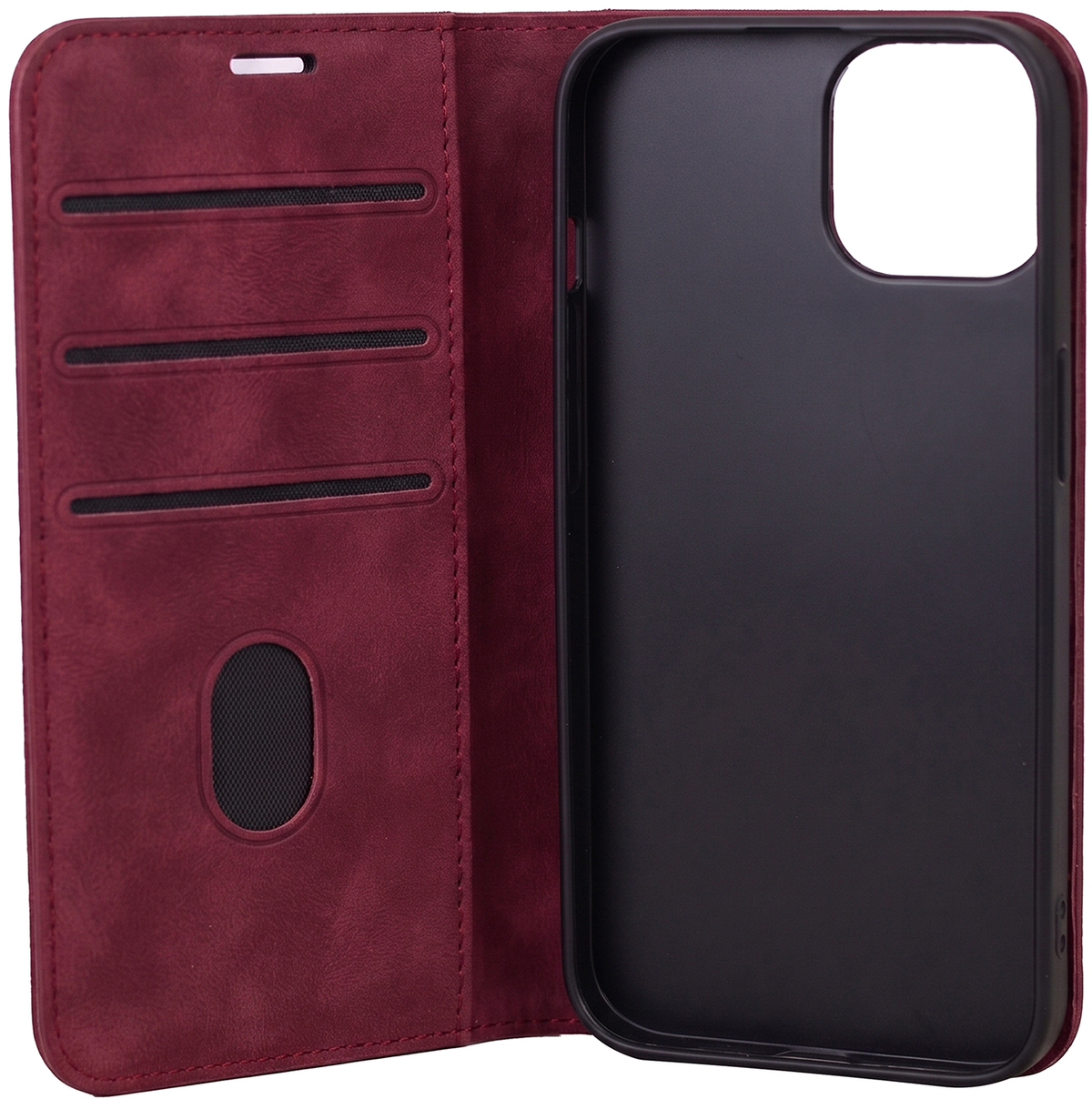 Case for Samsung Galaxy A18 5G A186 / A17 4G A175 / A17 5G A176 / A26 A266, OEM, Smart Suede, Burgundy