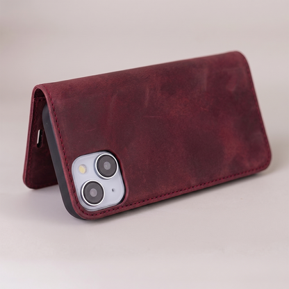 Case for Samsung Galaxy A18 5G A186 / A17 4G A175 / A17 5G A176 / A26 A266, OEM, Smart Suede, Burgundy