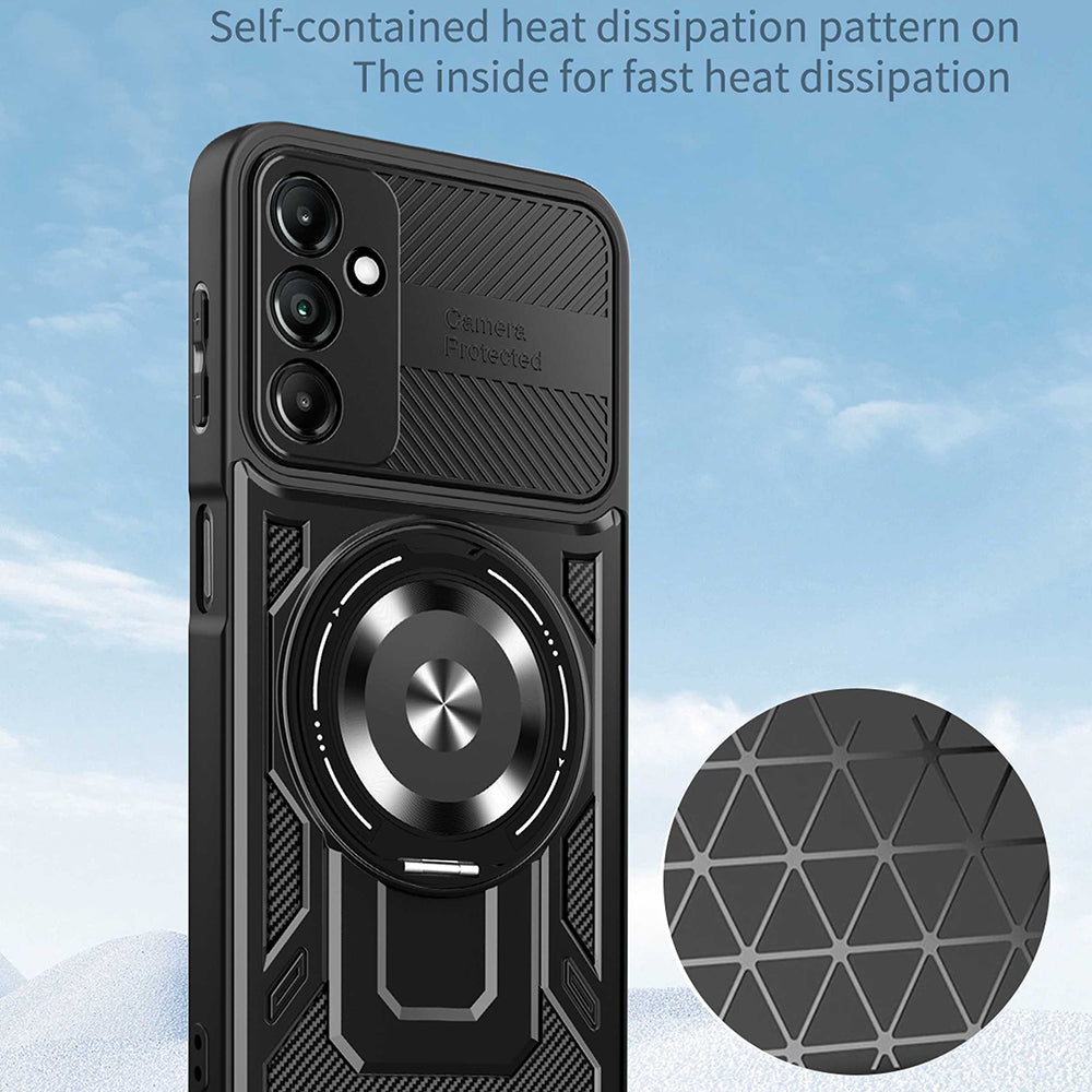 Case for Samsung Galaxy A16 5G A166 / A16 4G A165, Techsuit, RuggedCam, Gray