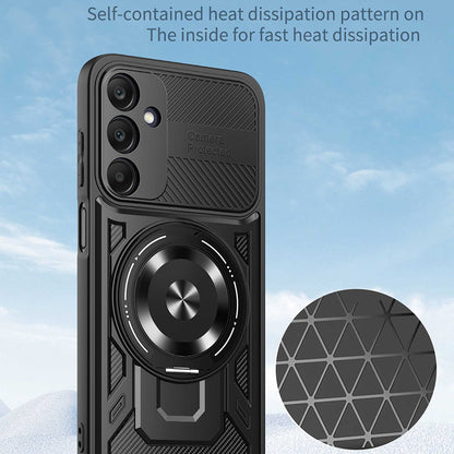 Case for Samsung Galaxy A25 A256, Techsuit, RuggedCam, Black