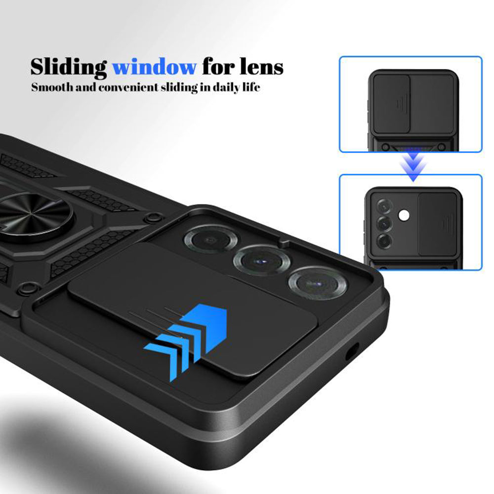 Case for Samsung Galaxy A37 5G, Techsuit, CamShield, Rose Gold