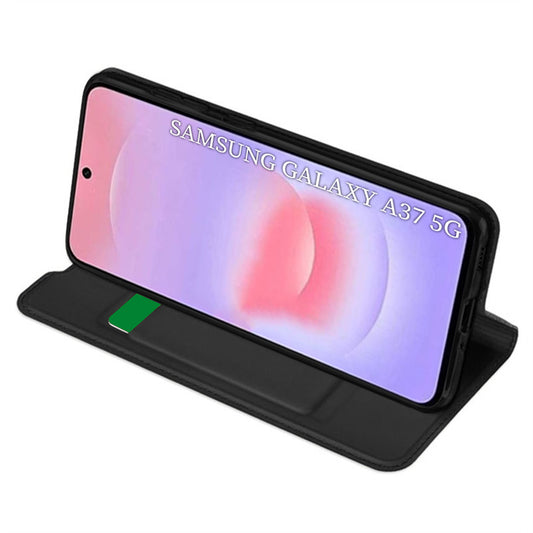Case for Samsung Galaxy A37 5G, Techsuit, Magskin Book, Black