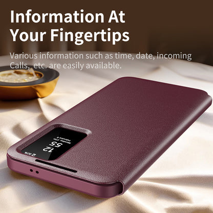 Case for Samsung Galaxy A56 A566, Techsuit, SmartView, Red