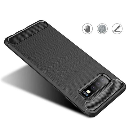 Case for Samsung Galaxy S10 G973, Techsuit, Carbon, Black